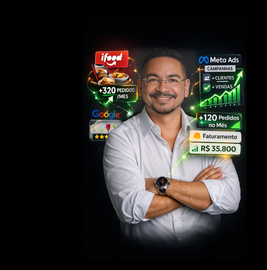 Emerson Gomes, especialista em tráfego para delivery